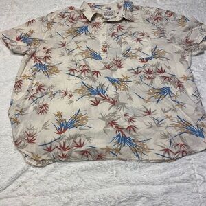 Lucky Brand Floral Classic Casual Button Down Shirt Men’s 2XL